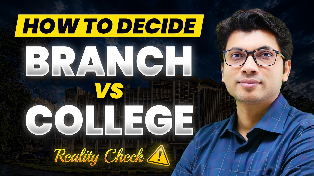 College vs Branch - What to Choose? 🤔 | IITs / NITs JoSAA 2026 Counselling | Prateek Jain Sir