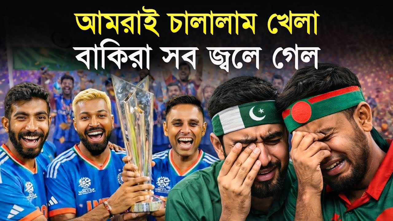 আবার বিশ্বচ্যাম্পিয়ন ভারত! ট্রফি আবার ভারতের ঘরে! | India vs New Zealand | World Cup Final 2026