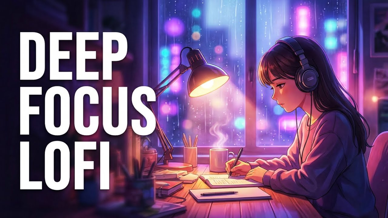 Deep Focus Lofi 🌙 30 Minute Study Beats to Concentrate & Stop Overthinking @theLofihuman 