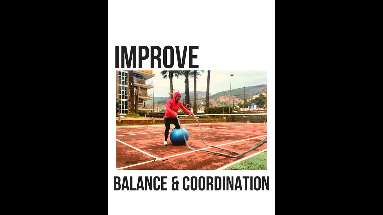 IMPROVE BALANCE & COORDINATION with Stability Ball (6 Drills)