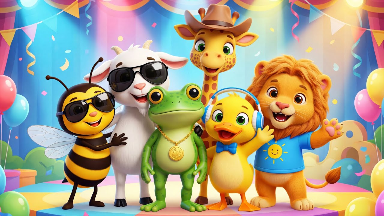 El Patito en 3D 🦆 La Abejita Baila Feliz 🐝 | Canciones Infantiles 3D para Bebés