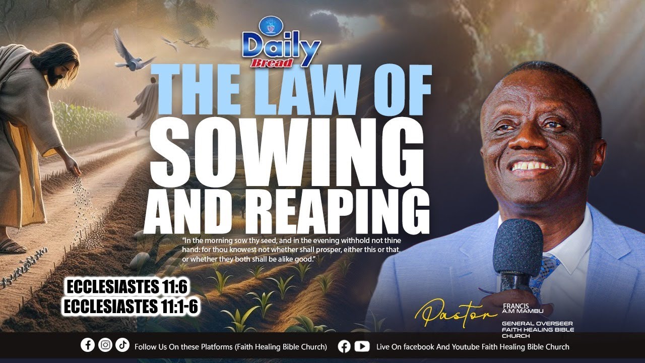 || Daily Bread || Pst Francis A.M. Mambu || THE LAW OF SOWING AND REAPING   || (10/31/2025)