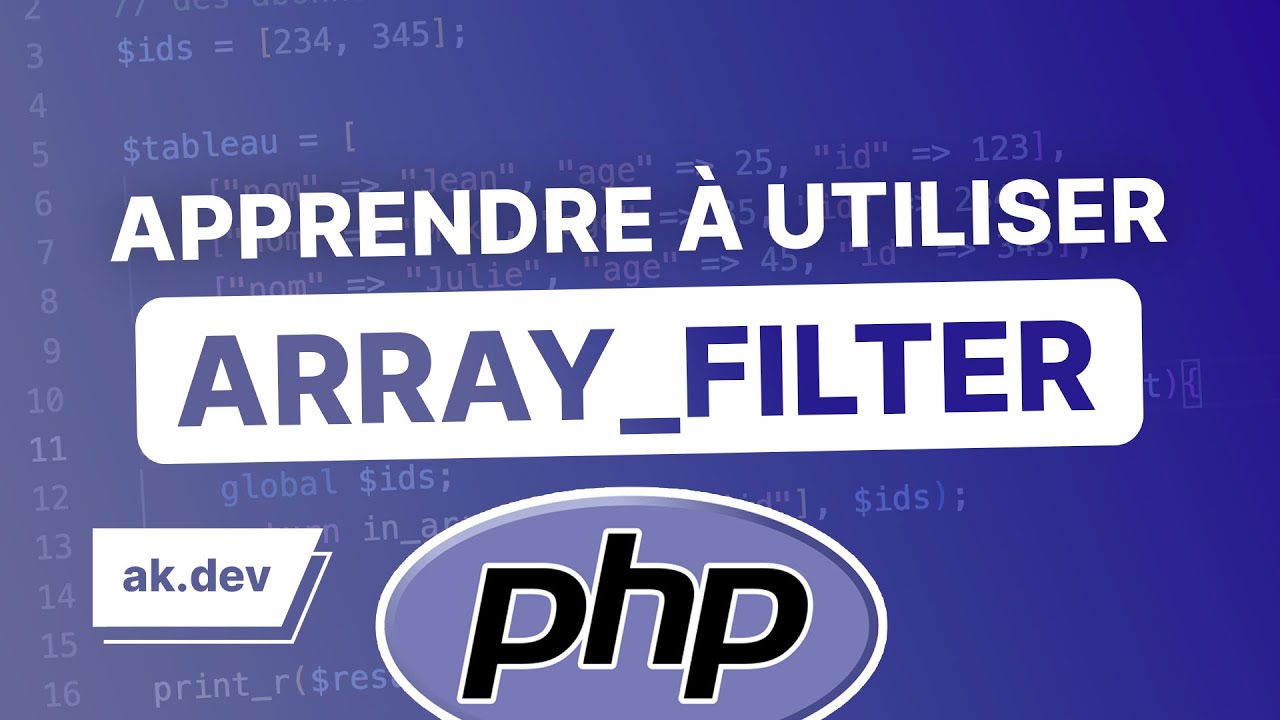 Comment filtrer un tableau en PHP !