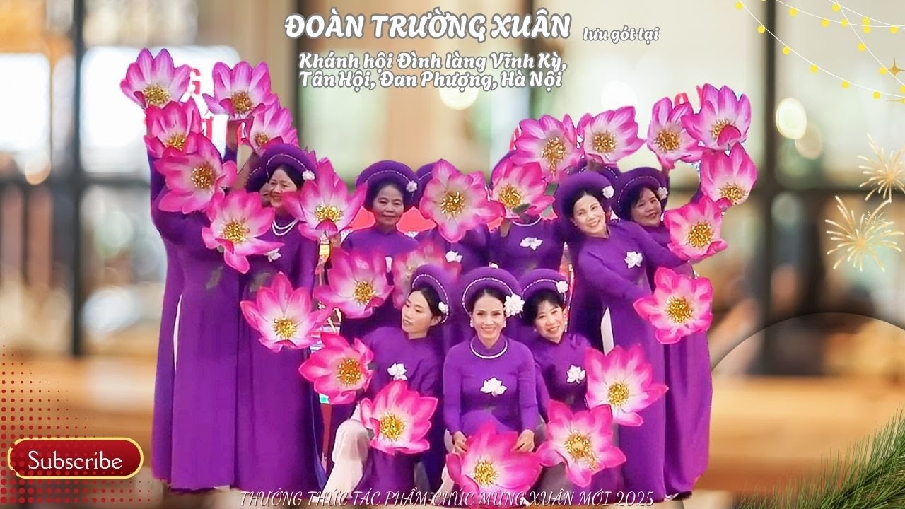 Múa sênh tiền hoa sen tại Vĩnh Kỳ, Tân Hội, Đan Phượng, HN