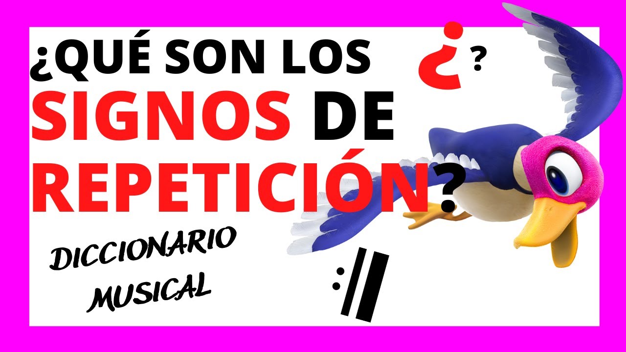 SIGNOS de REPETICI&Oacute;N en el PENTAGRAMA - Diccionario Musical (T&eacute;rminos Musicales B&aacute;sicos)