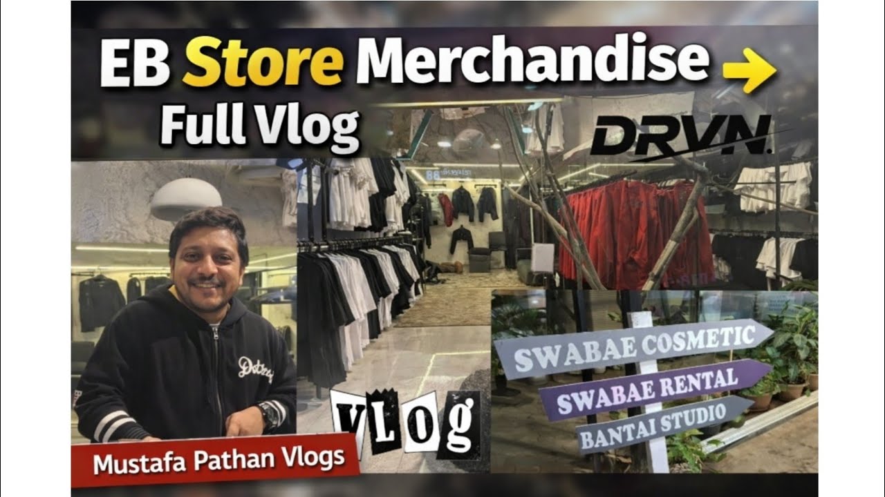 EB Store merchandise full Vlog DRVN SWABAE print #dailyvlogs#vlog #vlogger#vlogging#youtubedailyvlog