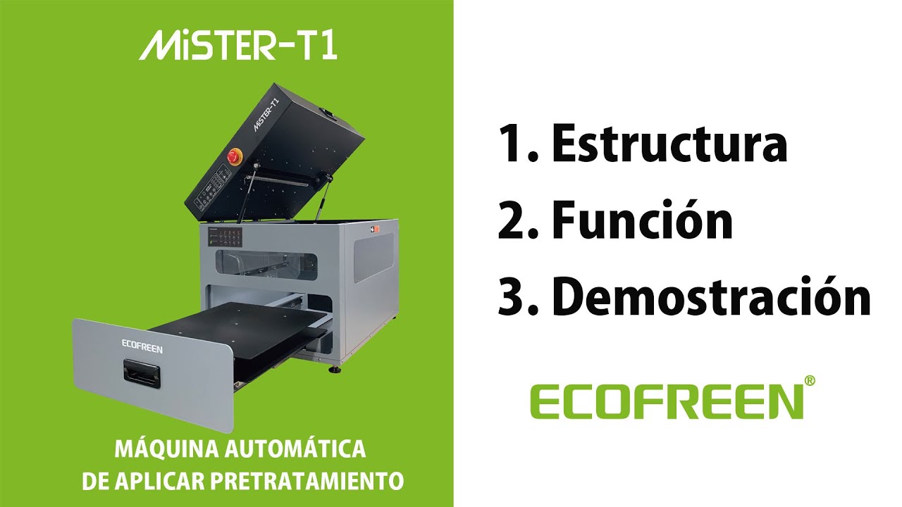 [Spanish]  MISTER-T1  M&Aacute;QUINA AUTOM&Aacute;TICA DE APLICAR PRETRATAMIENTO  (DTG EPSON F2100, Brother GTX)