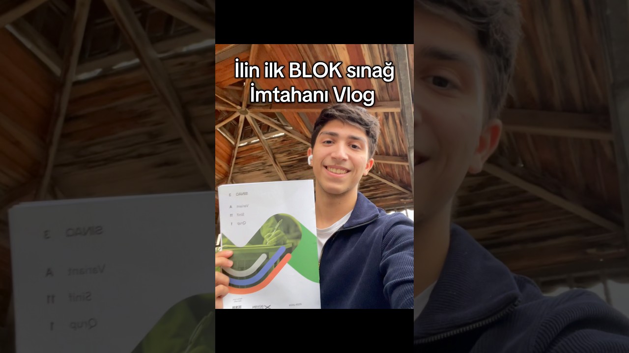 İlin İlk Blok İmtahanı Vlog #exam #global #imtahan