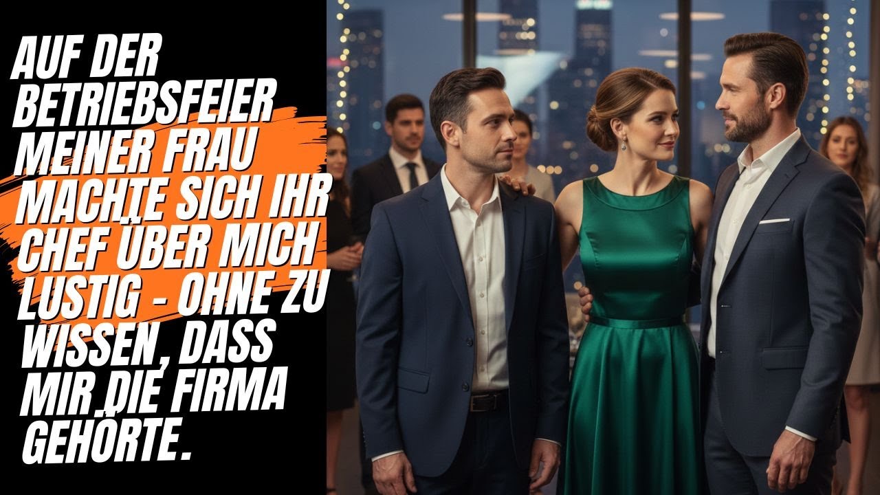 Der Chef meiner Frau hat mich auf der Betriebsfeier verspottet… ohne zu wissen, wer ich wirklich bin