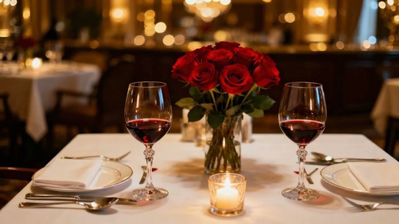 Candlelit Dinner Music | Smooth Jazz, Roses & Warm Ambience for a Perfect Evening