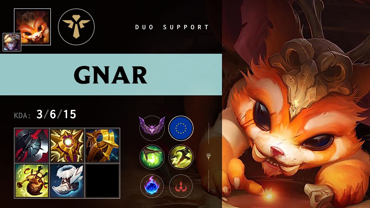 Gnar Support vs Bard - EUW Master Patch 26.13