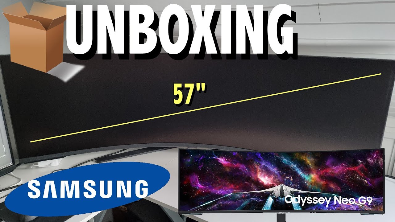 UNBOXING - SAMSUNG Odyssey Neo G9 57'' 7680x2160 240Hz Monitor G95NC - BENCHMARK RTX 4090