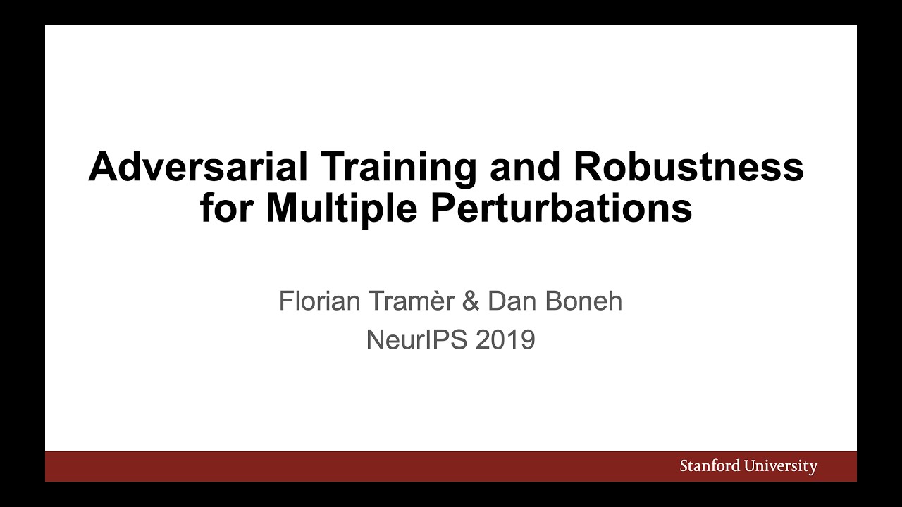 Adversarial Training and Robustness for Multiple Perturbations