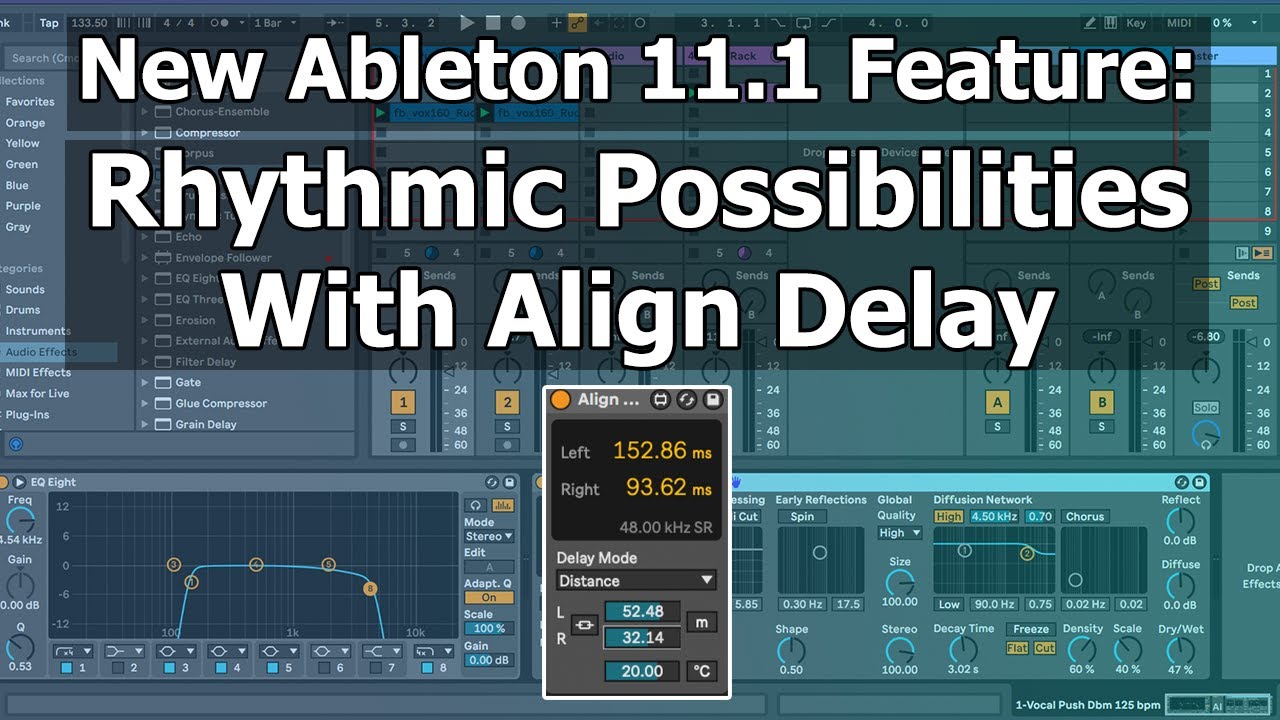 Ableton Live 11.1 New Feature: Rhythmic Possibilities With Align Delay