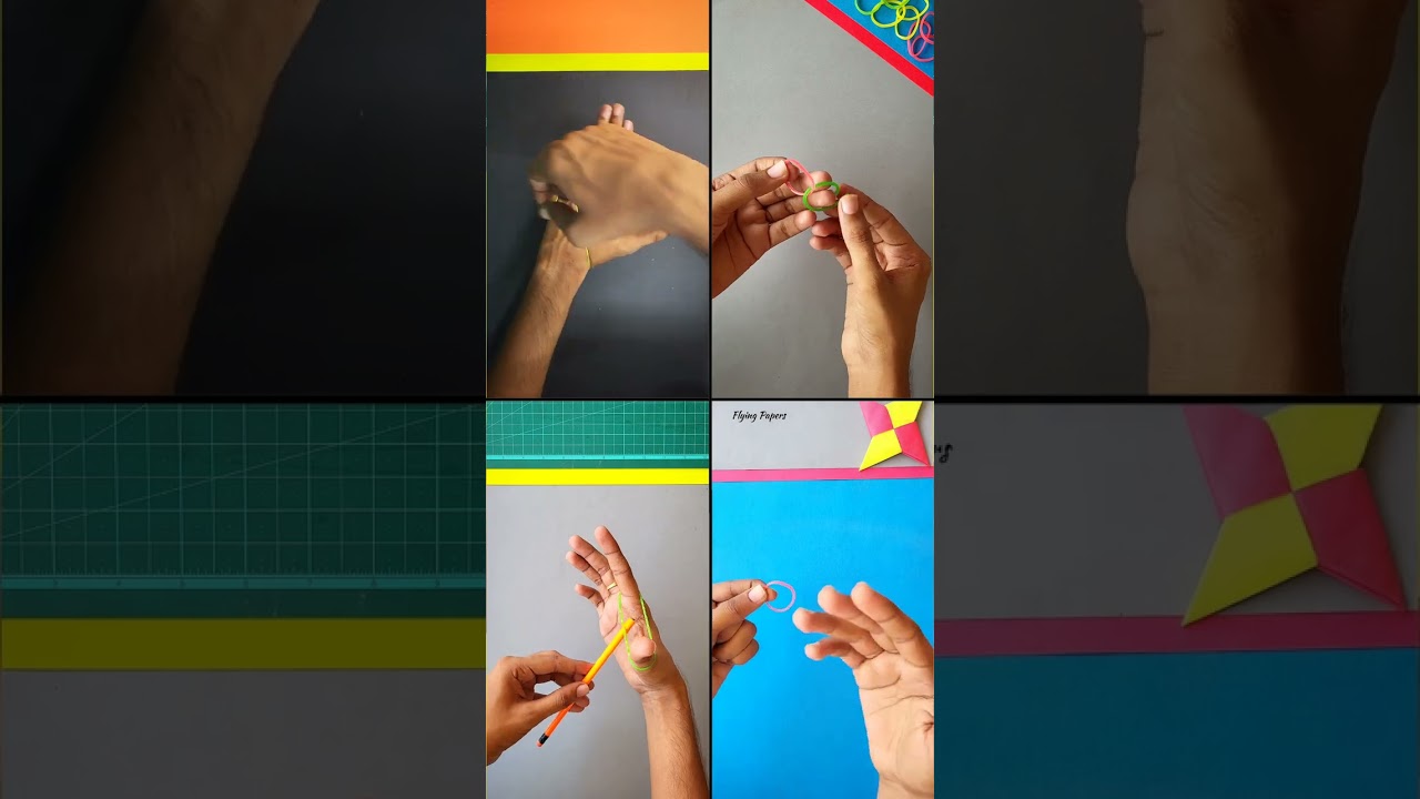4 best rubberband toys , rubberband launching trick