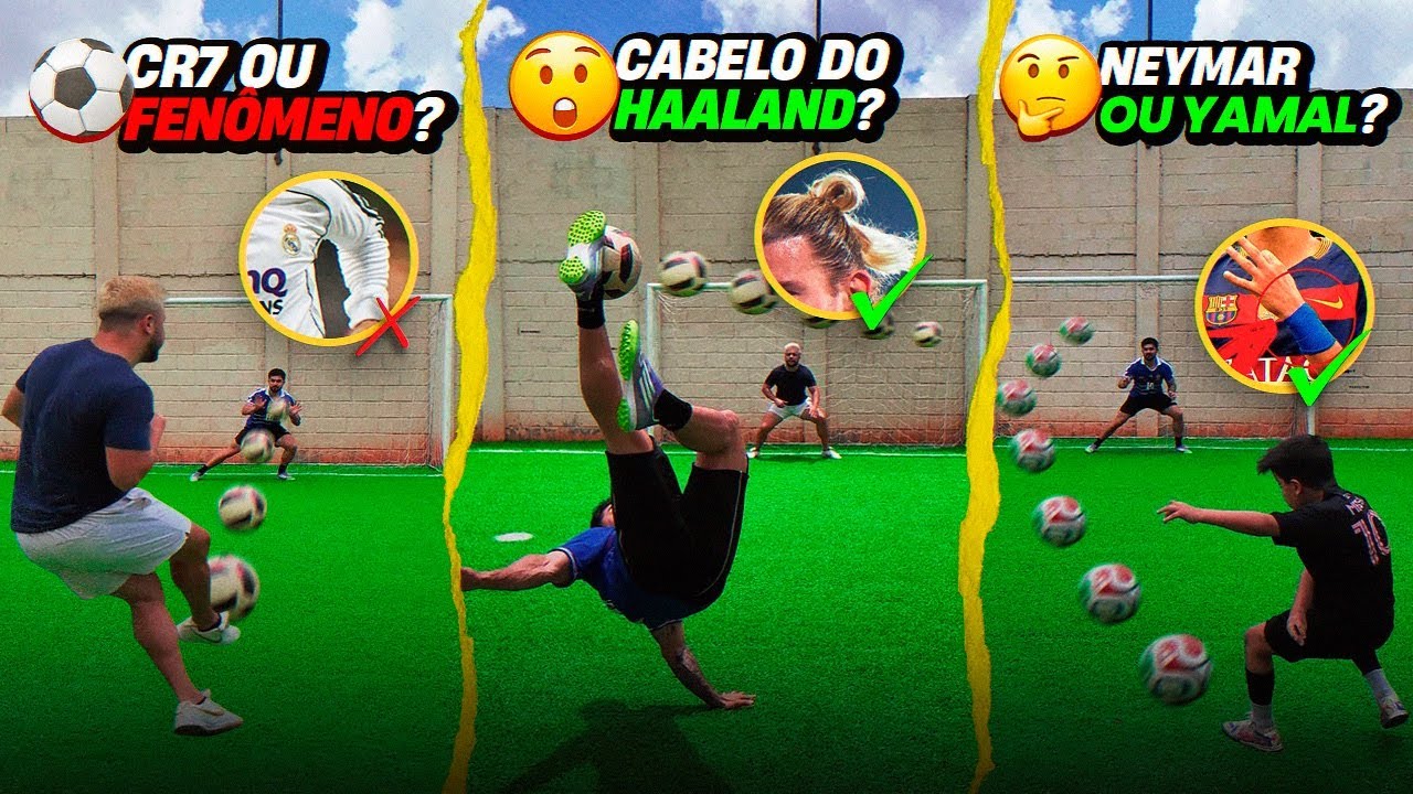 JOGO DA MEMÓRIA, SE ACERTAR QUEM É O JOGADOR PODE CHUTAR PARA O GOL. Neymar ou Yamal? 🤯
