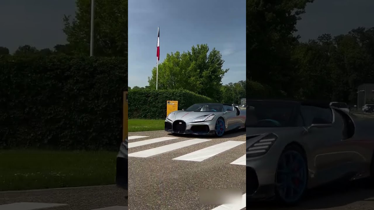 Bugatti Mistral Driving At Factory