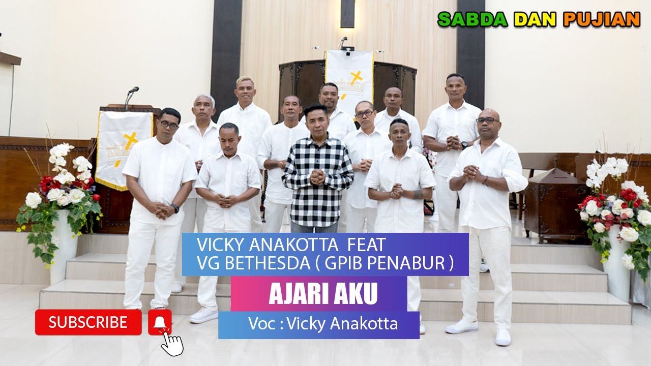 AJARI AKU - Vicky Anakotta Feat VG Bethesda ( GPIB Penabur ) | Pop Rohani ( Official Music Video )