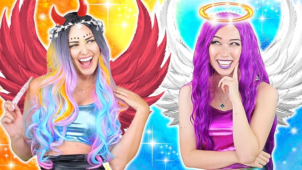 Good Girl vs Bad Girl / Angel and Demon Rule Jester and Olivia Cordell With Mystery Wheel