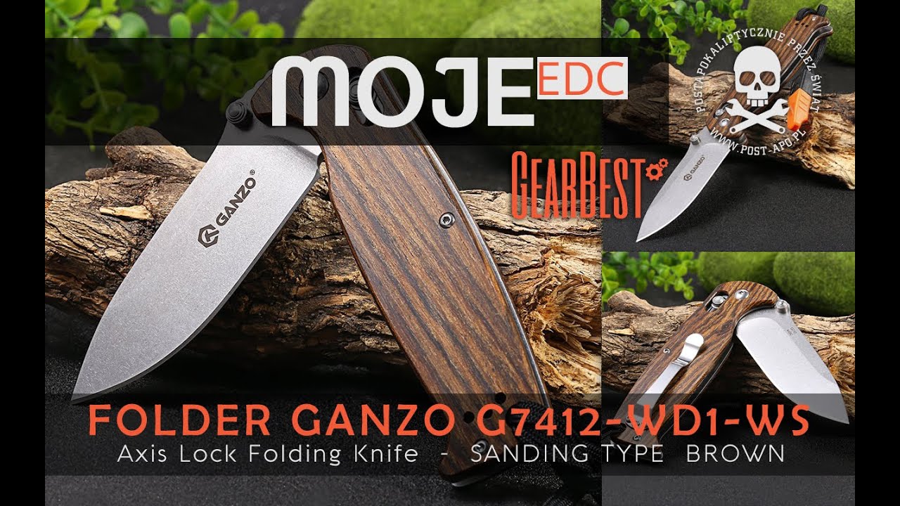 MOJE EDC #31 Nóż GANZO G7412-WD1-WS