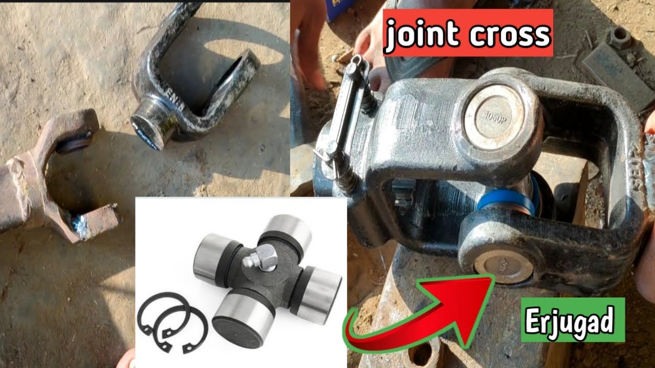 How to change P T O shopt joint cross  ...। रोटावेटर के पी टी ओ शाप्ट के जॉइंट क्रॉस को चेंज करना।..