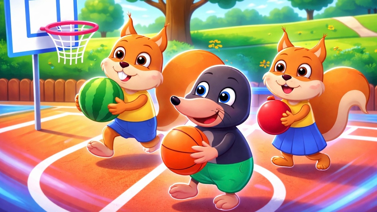 Bridie Squirrel in English - HELP THE ANIMALS HIT THE TARGET! 🐻🎯 - Cartoon for Kids 4K