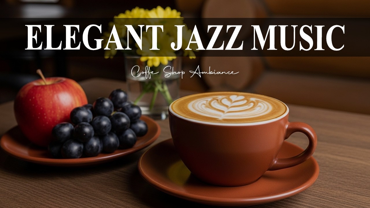 Elegant Jazz Music🎧 Coffee Shop Ambiance Instrumental Grooves for Relaxing & Chilling.