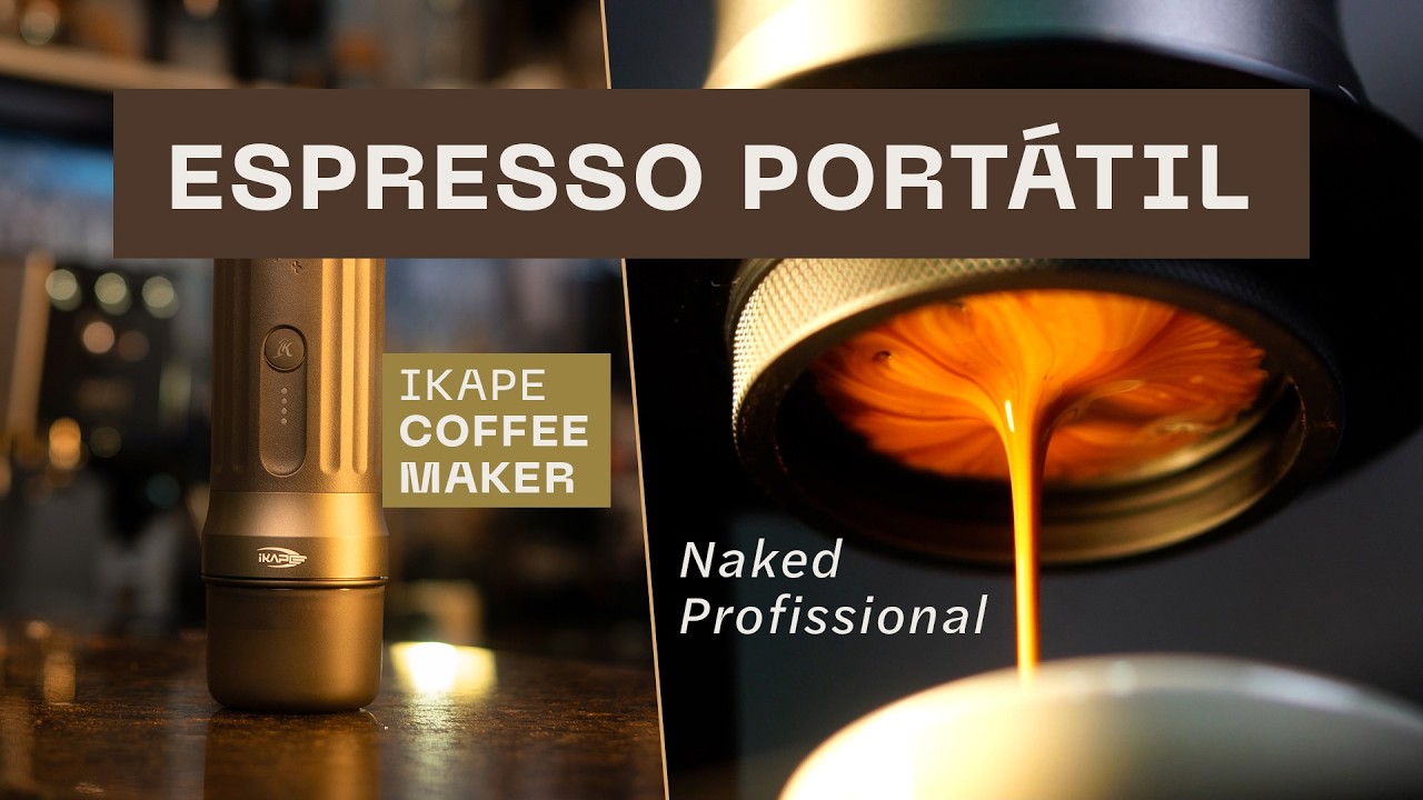 TESTEI A MÁQUINA PORTÁTIL DE ESPRESSO DA IKAPE COFFEE MAKER E ME SURPREENDI COM O NAKED PROFISSIONAL