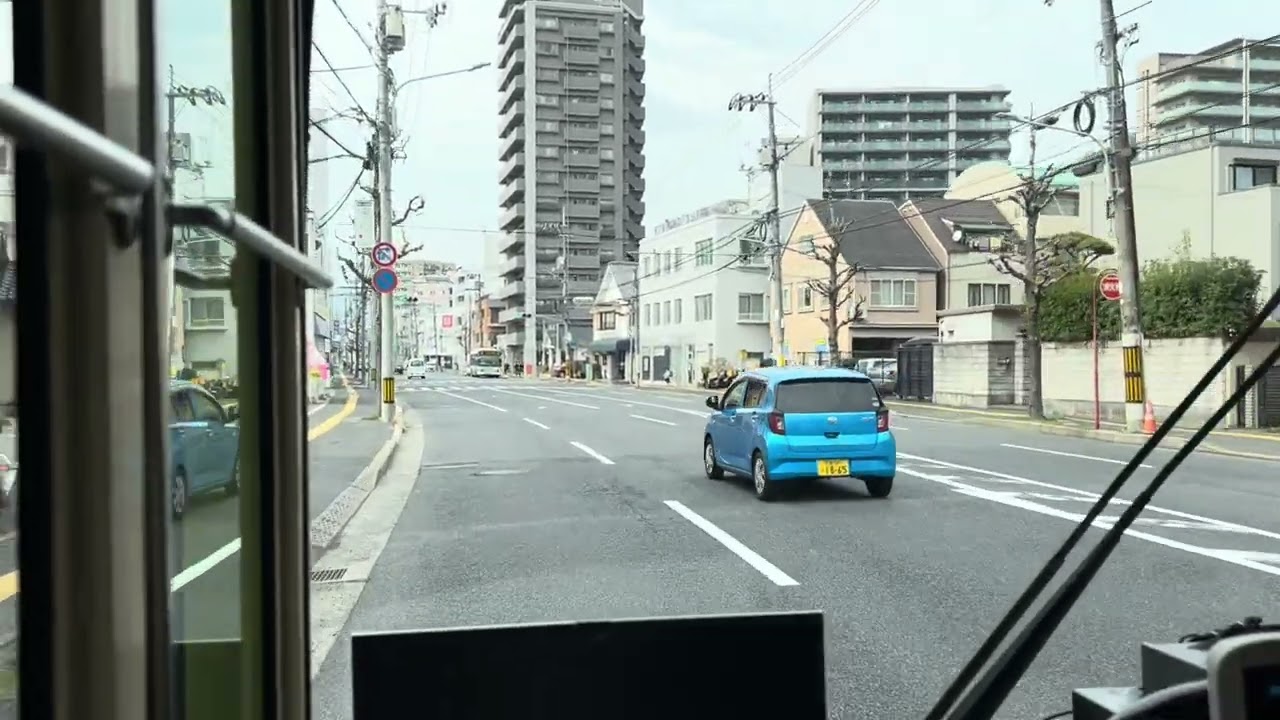 【4K対応】広電バス 前面展望 5号線(牛田早稲田→広島駅新幹線口)