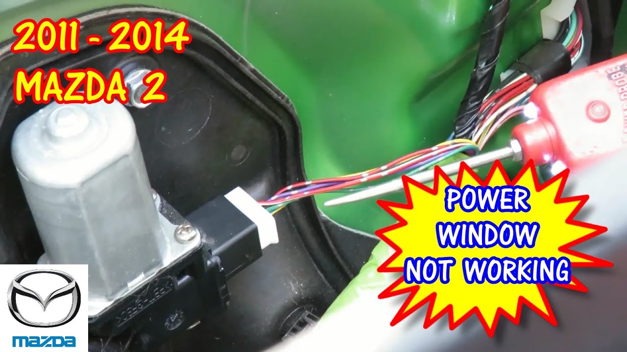 Mazda 2 Left Front Power Window Not Working 2011-2014