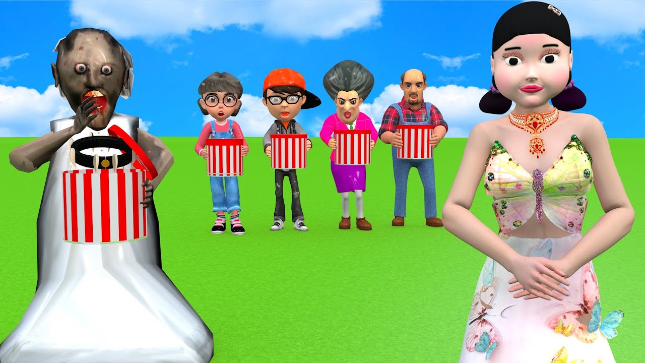 Scary Teacher 3D vs Squid Game – Necklace Challenge x5! 💎🤣 Who Wears It Best?