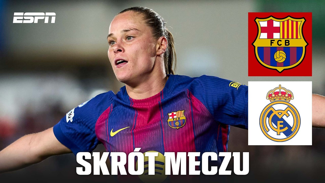 Dwa gole Ewy Pajor. Barcelona odnosi wysokie zwycięstwo nad Realem Madryt | Skr&oacute;t Meczu