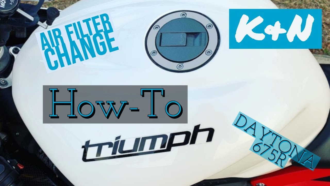 How to Change the Air Filter on a 2014 Triumph Daytona 675R