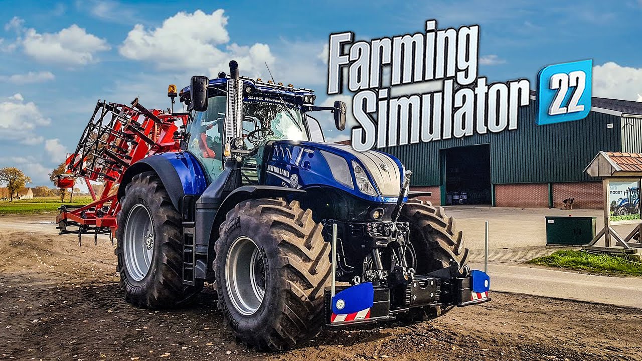 Использование только New Holland в течение дня на ферме | Farming Simulator 22