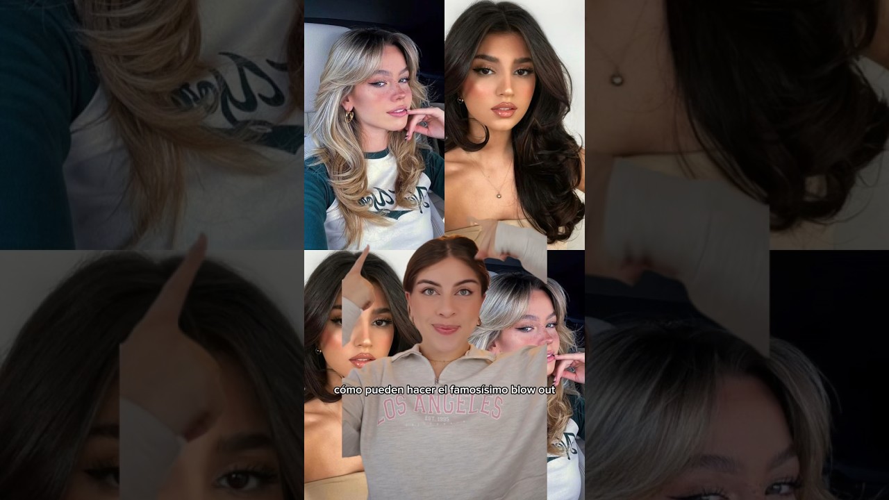 BLOW OUT con plancha estilo 90&rsquo;s 🎀✨ #haircare #hairstyle #blowout #tutorial