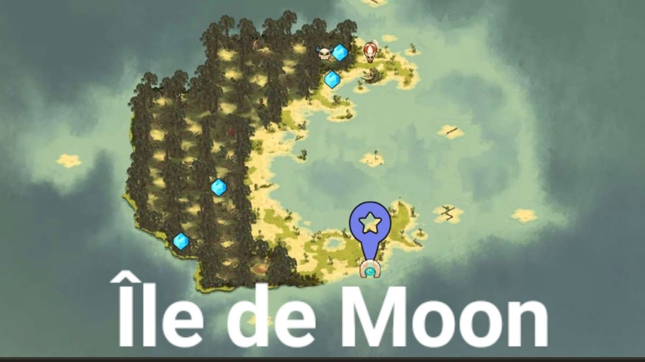 Dofus touch se rendre sûr l'île de Moon