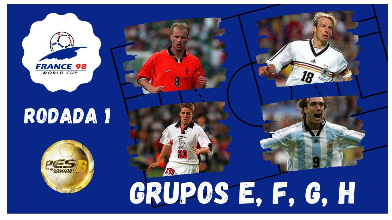 ⚽️PES 6 - FIFA World Cup 1998: Rodada 1: Grupos E, F, G e H🎮 #73