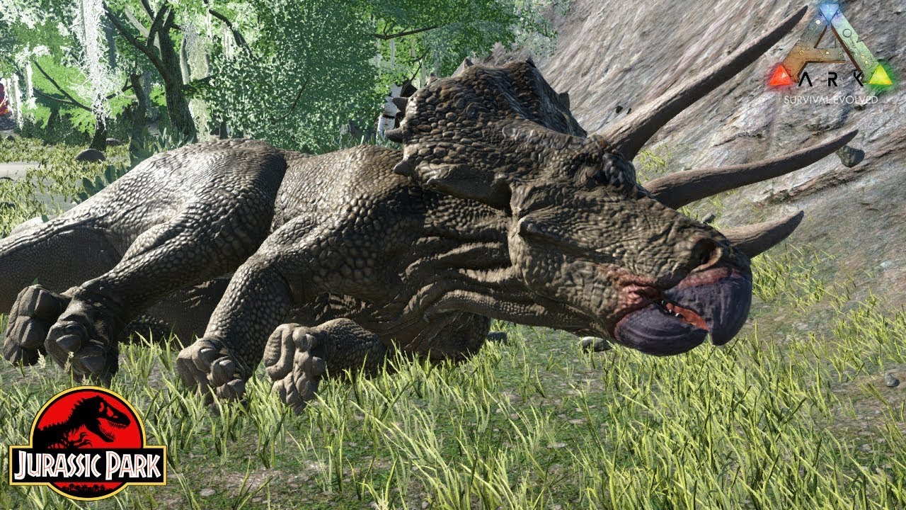 Jurassic Park Triceratops Taming ARK: Jurassic Park [E11]