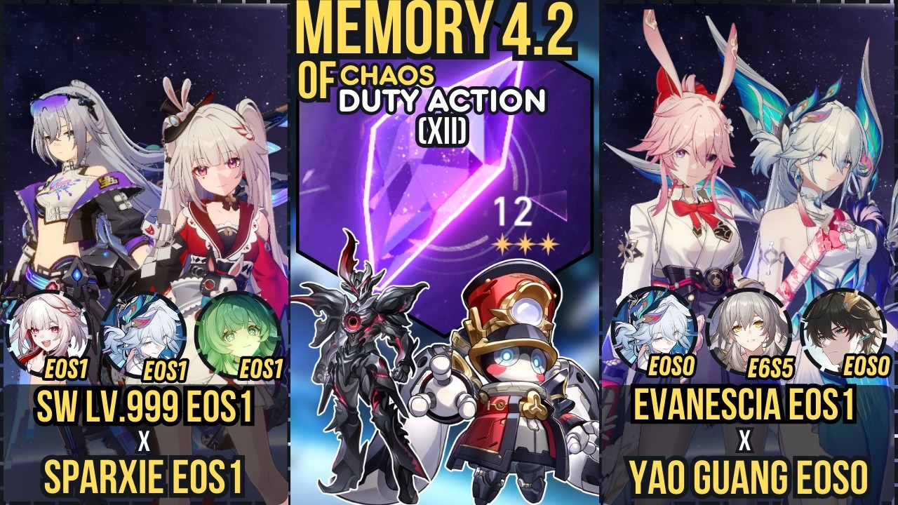 V1 | Sw Lv 999 E0S1 Ft Sparxie E0S1 x Eva E0S1 ft Yao Guang E0S0 | New Memory of Chaos 4.2 #swlv999