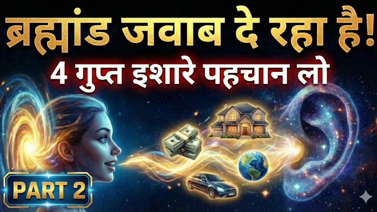 Universe जवाब दे रहा है! 4 गुप्त इशारे पहचान लो | Universe Signs & Law of Attraction 🧲