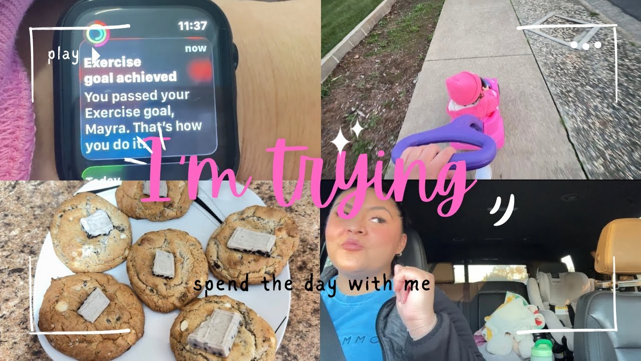 1st Day of walking 🫠| Temptations 💆🏽‍♀️| Trying to eat healthier 🥗| Emily loves walks 👧🏼| ￼