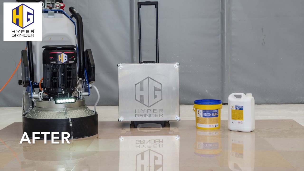 Marble floor grinding and polishing with TITAN 530 VS grinder