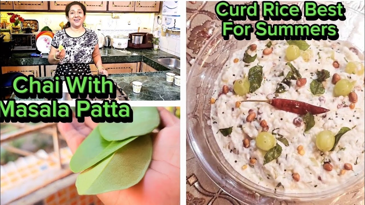 Masala Patta Chai|Curd Rice Best For Summers|3 Types Of Papad