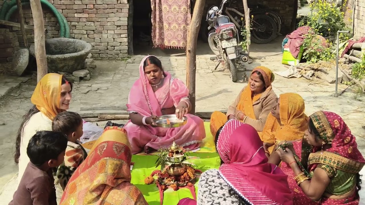 बड़ा निक लागयी#अवसानीमाई का पूजा