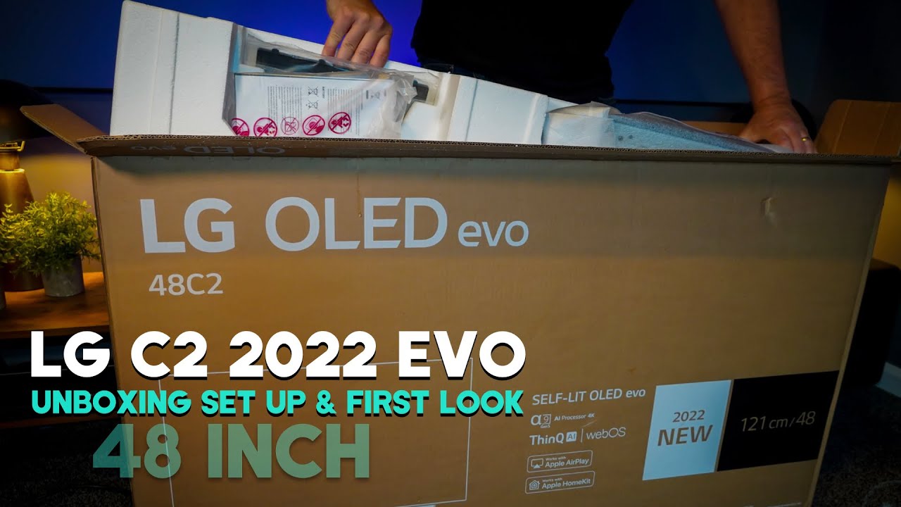 LG C2 OLED EVO TV | Unboxing Set Up and First Look 2022