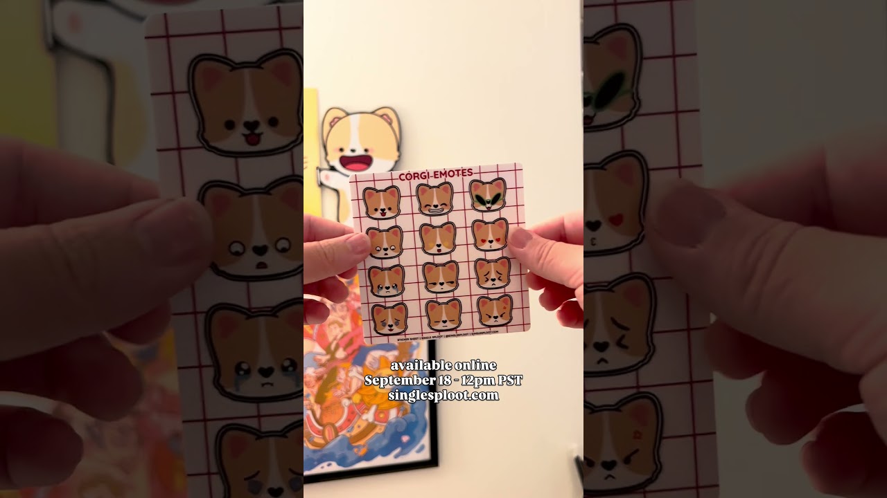 New sticker sheets hitting the online store - September 18! 