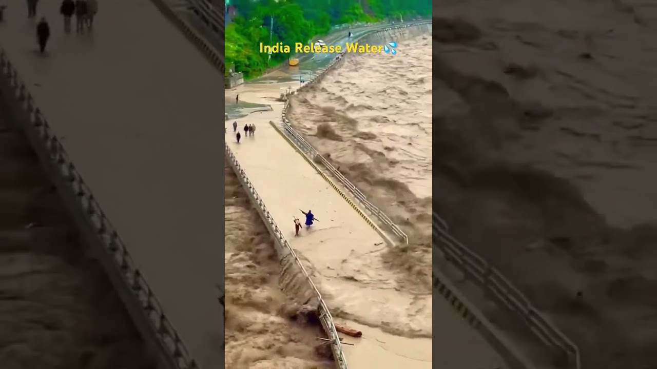 India release water pakistan flood #pakistanflood #indusriver #flood #pahalgam #viral #shorts