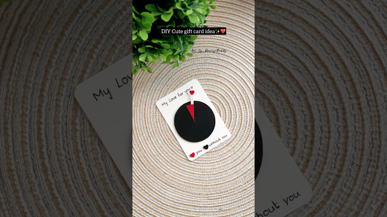 Handmade card for your loved ones | easy gift card ideas #diy #craft #handmade #giftideas #couple