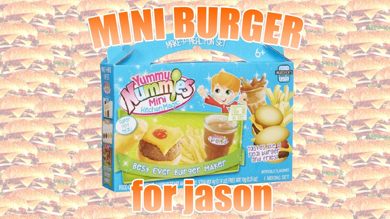 yummy nummies mini burger for jason!