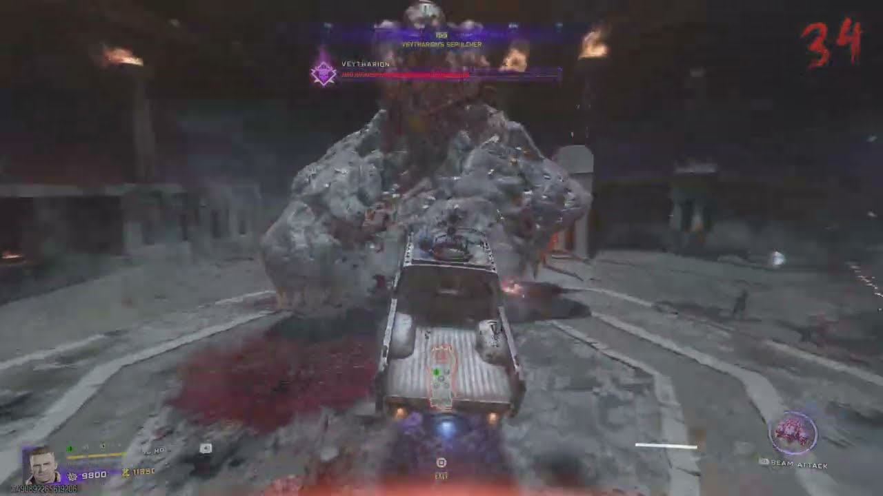 Bo7 Cursed Boss fight Caustic Ash Unlocked